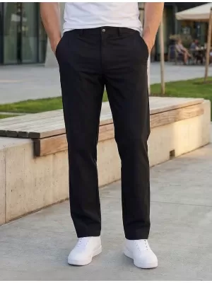 Herrenhosen ALTISPORT ATS TROUSER CLASSIC-FIT SCHWARZ