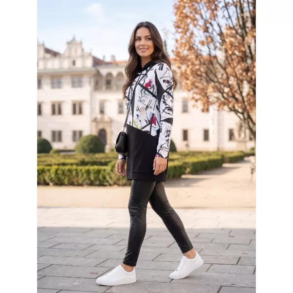  Damen-Sweatshirt KIXMI VONITA SCHWARZ/WEIß 