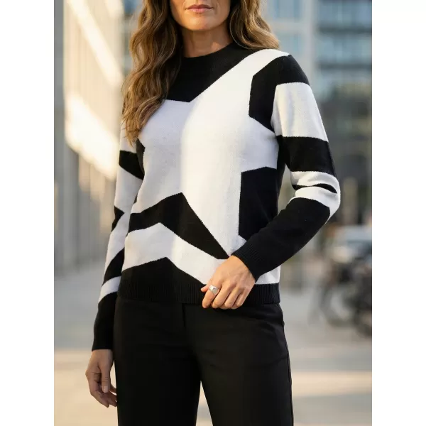  Damenpullover KIXMI VALERIA SCHWARZ/WEIß 