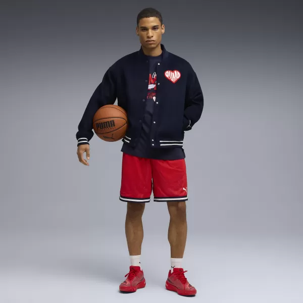  Shorts PUMA HOOPERHOTLINE AOP 7" SHORTS 63283701 FÜR ALLE ZEITEN ROT/AOP 