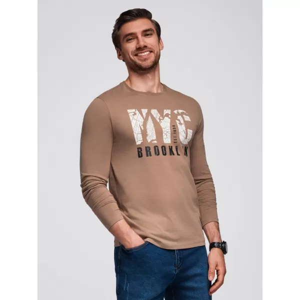  Hemd OMBRE OM-LSPT-0131 HELLBRAUN 