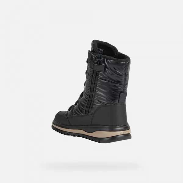  Winterstiefel für Mädchen GEOX ADELHIDE AB J16EWA0LVBCC9999 SCHWARZ 
