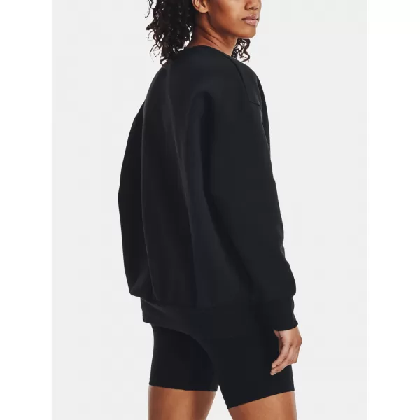  Damen-Sweatshirt UNDER ARMOUR ESSENTIAL FLC OS CREW 1379475-001 SCHWARZ 