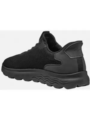 Herren-Sneaker GEOX SPHERICA PLUS SCHWARZ