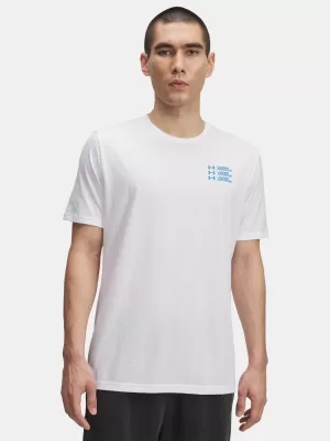 Herren-T-Shirt UNDER ARMOUR UA TRIPLE STACK LC LOGO SS WEIß