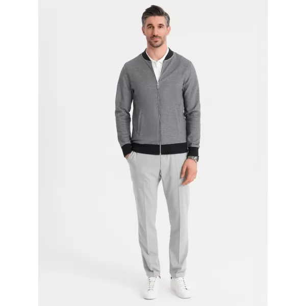  Herren -Sweatshirt OMBRE OM-SSZP-0210 SCHWARZ 