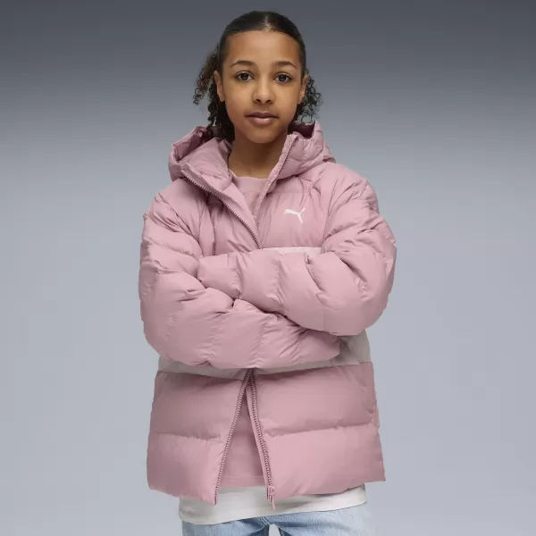  Kinderjacke PUMA SYNTHETIC HOODED PUFFER JACKET 68840465 AUSGEGLICHENES ROSA 