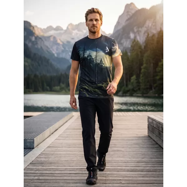  Herren Freizeithemd Premium ALTISPORT VOJ/ALM116TR06 DUNKLER WALD 