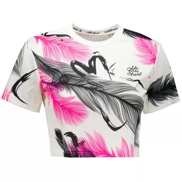  Premium-Crop-Top für Damen ALTISPORT VOJ/ALW001TR07 WEIß 