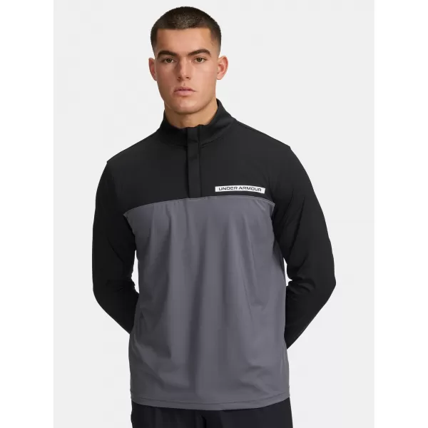  Herren-Sweatshirt UNDER ARMOUR UA T2G 1/4 ZIP 1389878-002 SCHWARZ 