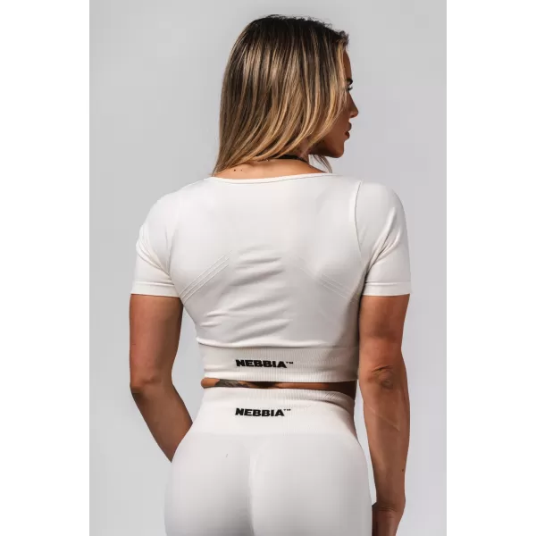  Formendes nahtloses Crop-Top FLOW SEAMLESS 499 CREAM Nebbia 