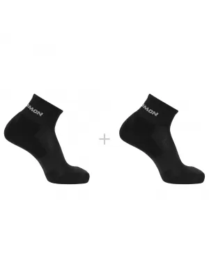 Socken SALOMON EVASION ANKLE 2-PACK SCHWARZ/SCHWARZ