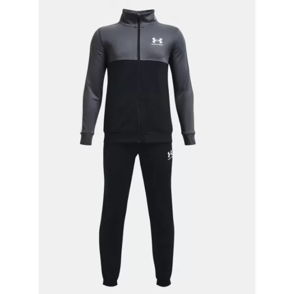  Jungen-Set UNDER ARMOUR UA RIVAL CB KNIT TRACK SUIT 1373978-044 GRAU 
