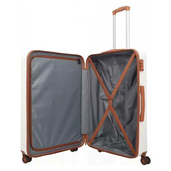  Koffer TRAVELITE BALI L WEIß/COGNAC 