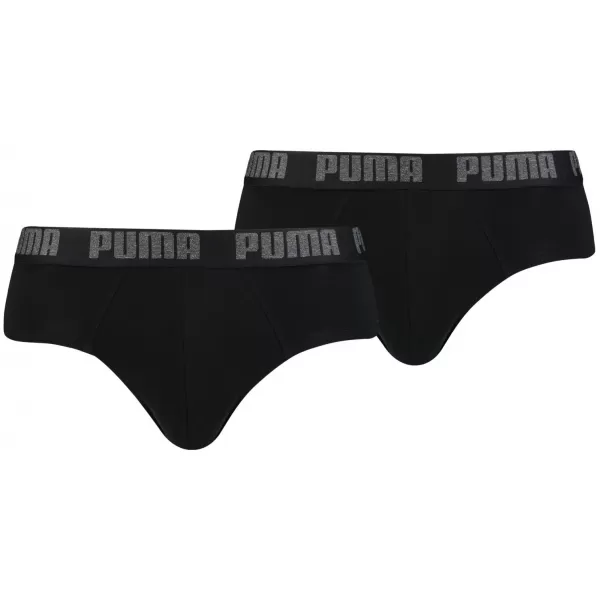  Herrenbekenntnisse PUMA BASIC BRIEF 2P 88910006 SCHWARZ/SCHWARZ 