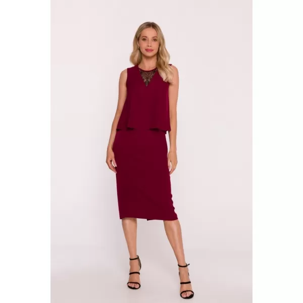  Kleid STYLOVE S422 KASTANIENBRAUN 