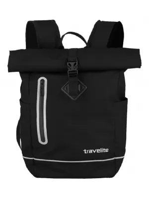 Rucksack TRAVELITE BASICS ROLL-UP PLANE SCHWARZ