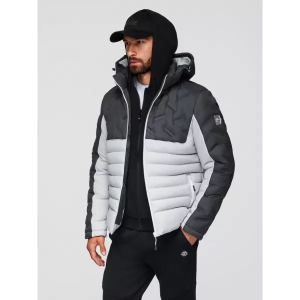  Jacke OMBRE OM-JALP-0206 GRAPHIT UND WEIß 
