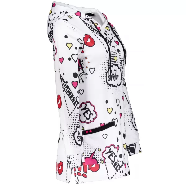  Damen-Sweatshirt ALTISPORT GITA WEIß 