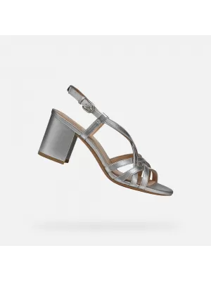 Damensandalen GEOX VIRNILISA 65 S SILBER