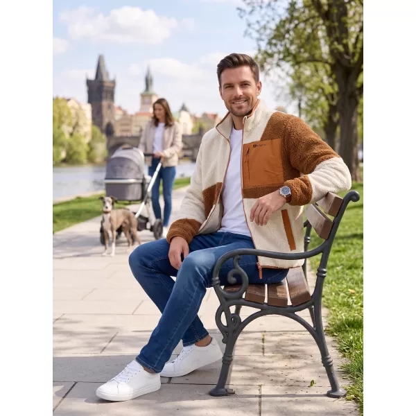  Fleece-Sweatshirt für Herren ALTISPORT GANAN BEIGE 