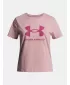 Mädchen-T-Shirt UNDER ARMOUR UA BIG LOGO SS ROSA