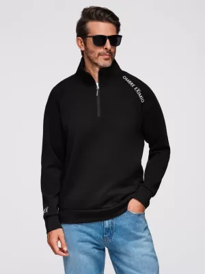 Herren-Sweatshirt OMBRE OM-SSZP-0211 SCHWARZ