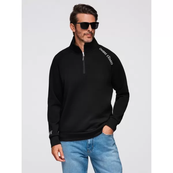  Herren-Sweatshirt OMBRE OM-SSZP-0211 SCHWARZ 
