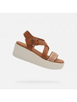 Damensandalen GEOX XAND 2.2S HELLBRAUN