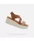 Damensandalen GEOX XAND 2.2S HELLBRAUN