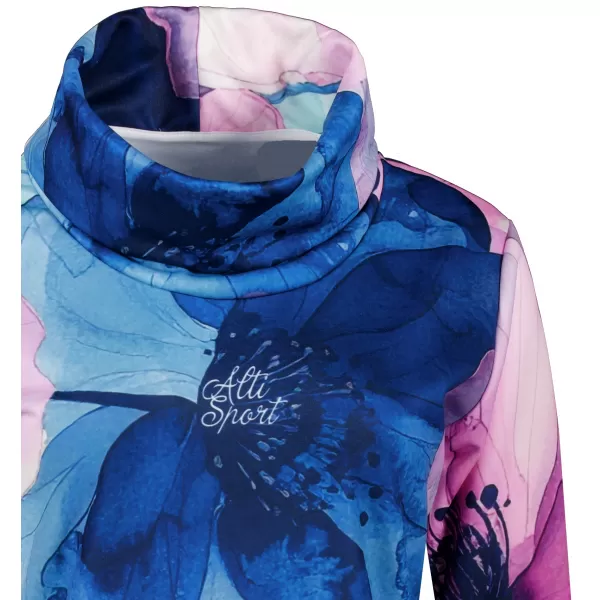  Erweitertes Premium-Sweatshirt für Damen ALTISPORT VOJ/ALW117MI06 BLAU-ROSA 