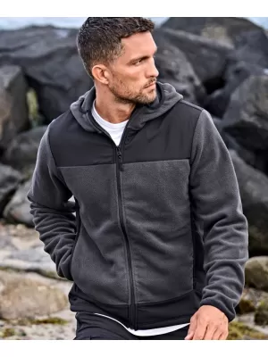 Herrenjacke TEE JAYS | TJ 9124 ASPHALT/SCHWARZ