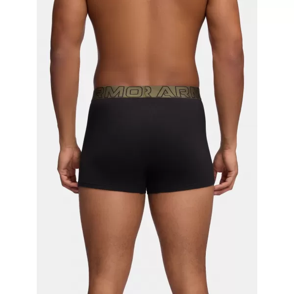  Herren-Boxershorts UNDER ARMOUR M UA PERF COTTON (3KS) 1383891-005 SCHWARZ MIT MARINEBLAU VON 