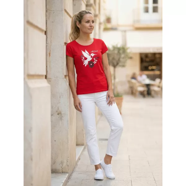  Frauen t -Shirt mit kurzen Ärmeln ALTISPORT ALW192122 ROT 