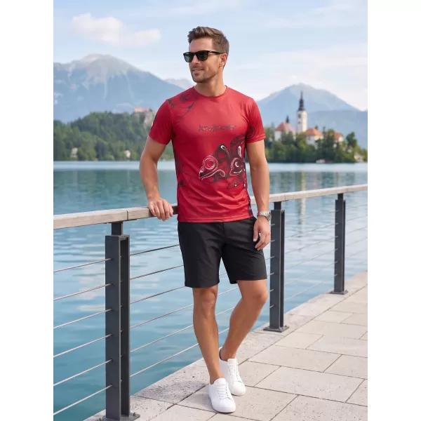  Herren Freizeithemd Premium ALTISPORT VOJ/ALM122TR06 ROT 