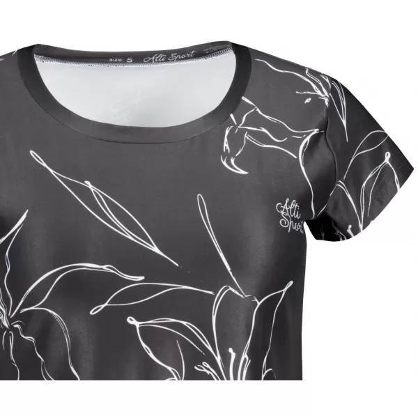  Damen Freizeitshirt Premium ALTISPORT VOJ/ALW100TR06 SCHWARZ 