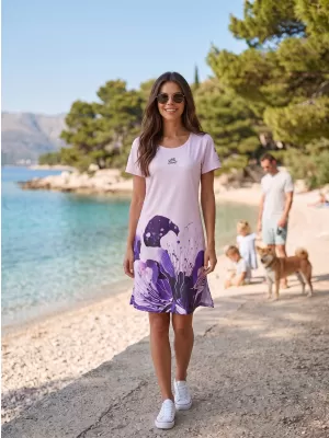 Erweitertes Premium-T-Shirt für Damen ALTISPORT VOJ/ALW090SAT02 LILA
