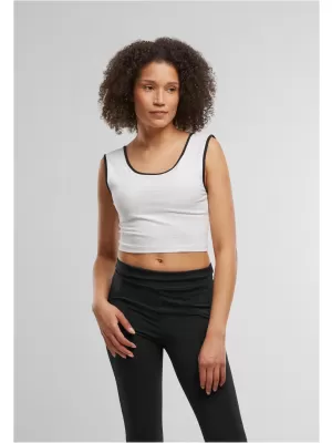 Damen-Tanktop URBAN CLASSICS TB7486A WEIß/SCHWARZ/WEIß/SCHWARZ