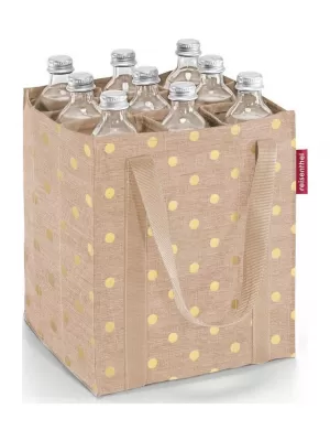 Tasche REISENTHEL BOTTLEBAG KAFFEE MIT METALLISCHEN PUNKTEN