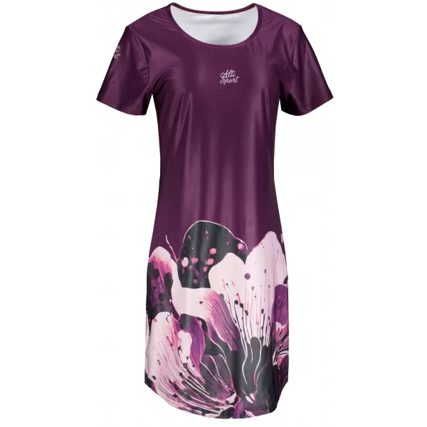 Erweitertes Premium-T-Shirt für Damen ALTISPORT VOJ/ALW090SAT02 BURGUND 