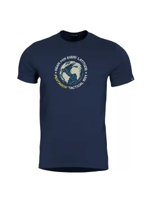 T-Shirt PENTAGON GLOBE T-SHIRT K09055 MITTERNACHTSBLAU