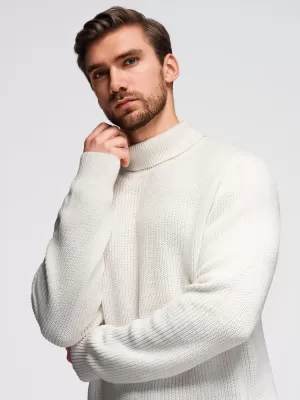 Herrenpullover OMBRE OM-SWTN-0162 WEIß