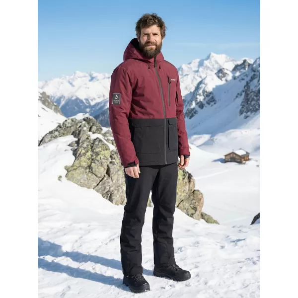  Herren-Winterjacke ALTISPORT GAL BURGUND 