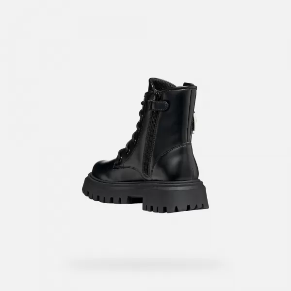  Stiefeletten für Mädchen GEOX MAQUINNENS J56M6C000CNC9999 SCHWARZ 