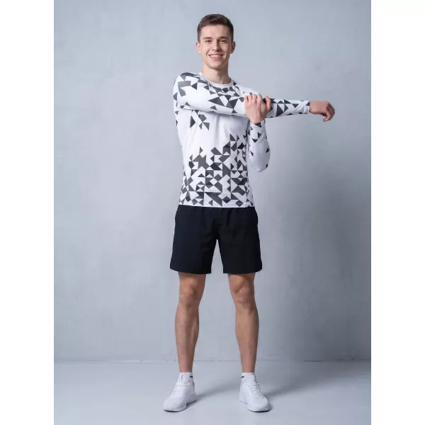  Hochwertiges funktionelles Kompressionsshirt für Herren ALTISPORT VOJ/ALM108TR03 WEIß 