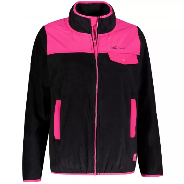  Fleece-Sweatshirt für Damen ALTISPORT GENESIS SCHWARZ 