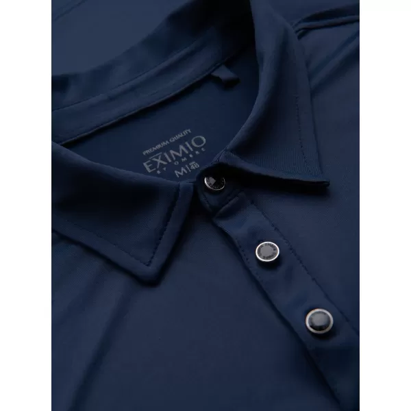  Hemd OMBRE OM-POLS-0139 MARINEBLAU 