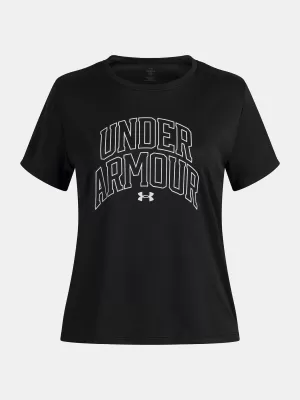 Mädchen-T-Shirt UNDER ARMOUR TECH VARSITY GRAPHIC SS 6007917-001 SCHWARZ