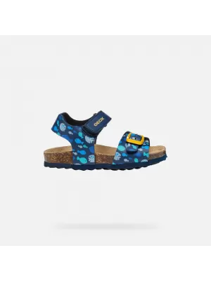 Sandalen für Jungen GEOX CHALKI DUNKELBLAU