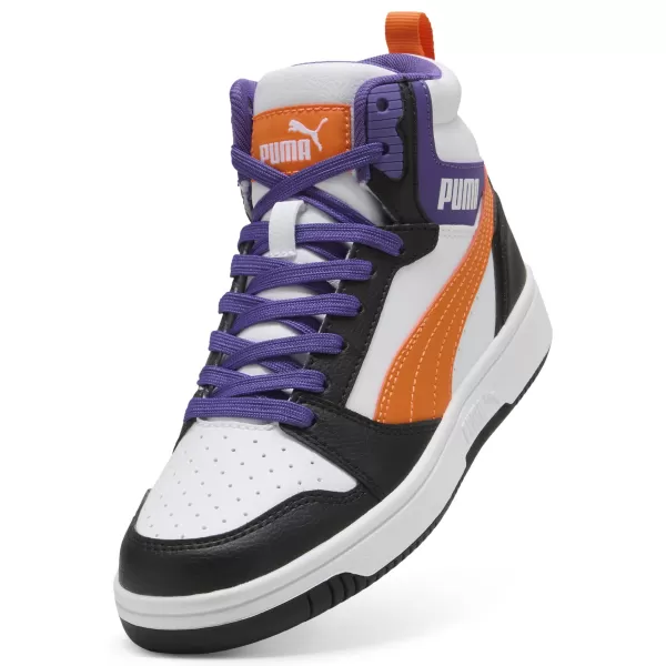  Babyschuhe PUMA REBOUND V6 MID JR 39383134 PUMA WEIß/ORANGE GLO/SCHWARZ 